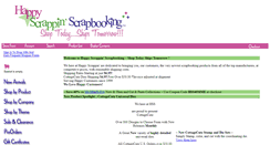 Desktop Screenshot of happyscrappinscrapbooking.com