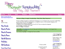 Tablet Screenshot of happyscrappinscrapbooking.com